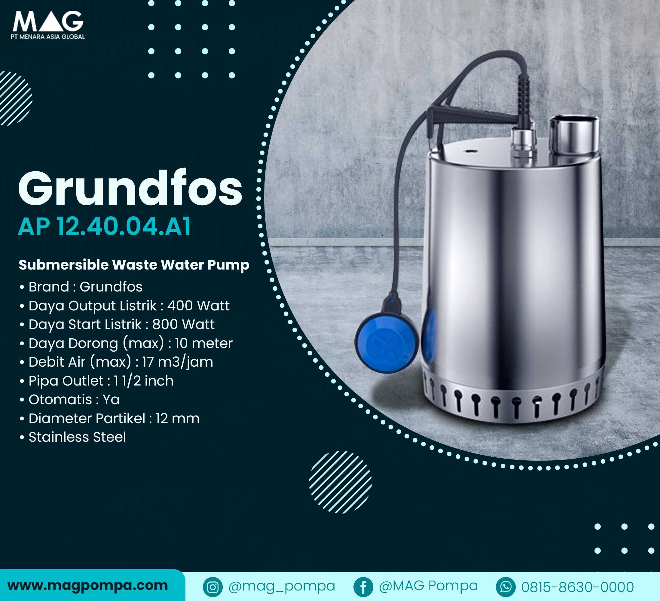 Pompa Air Grundfos AP 12.40.04.A1